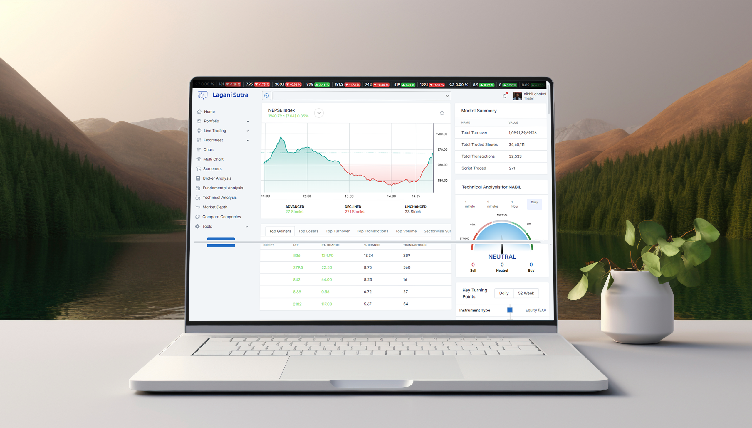 Laganisutra project screenshot
